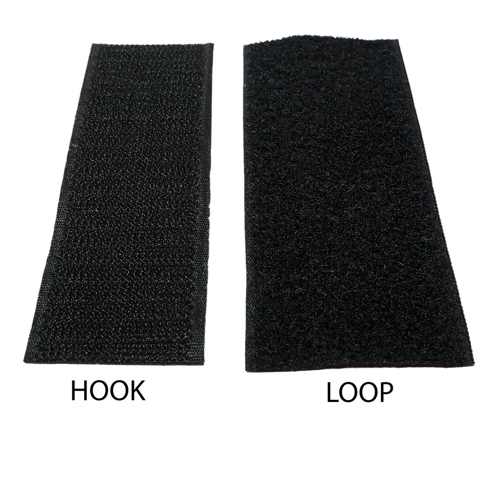 125mm Velcro Hook And Loop Tape - Black 125mm Size Good Quality Plain Pattern For Versatile Fastening Solutions