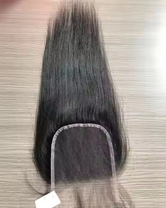 Virgin Human Hair Straight Lace Closure 4x4 Free Part 100% Unprocessed Human Hair Closure 12A with Base Lace Closure
