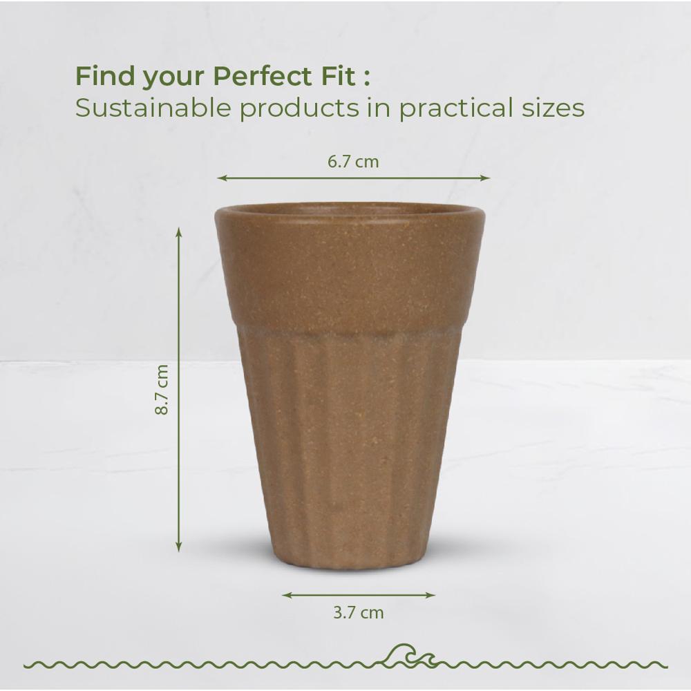 120 Ml natural color reusable khullad chai cup