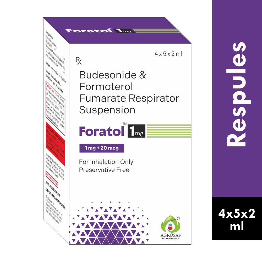 FORATOL 1MG RESPULE - Formoterol (20mcg) + Budesonide (1mg)