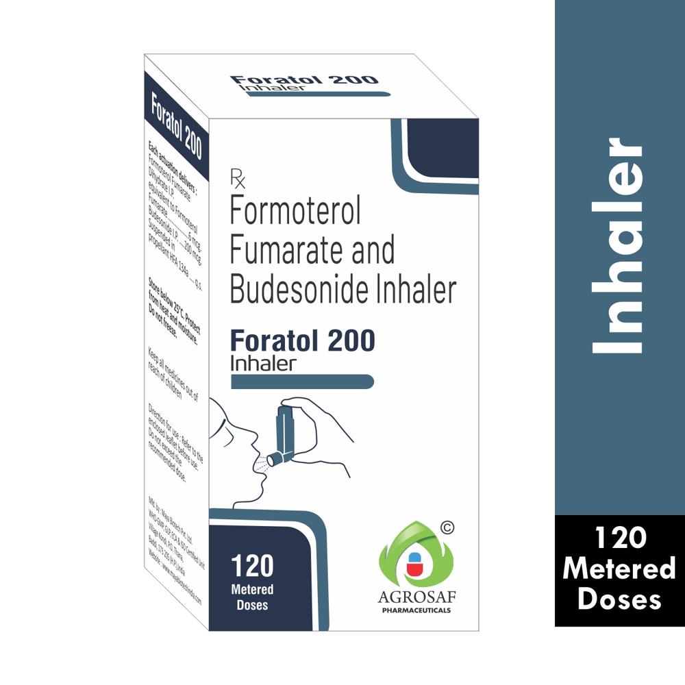 FORATOL 200 INHALER - FORMOTEROL FUMARATE(6 MCG) AND BUDESONIDE(200 MCG) INHALER
