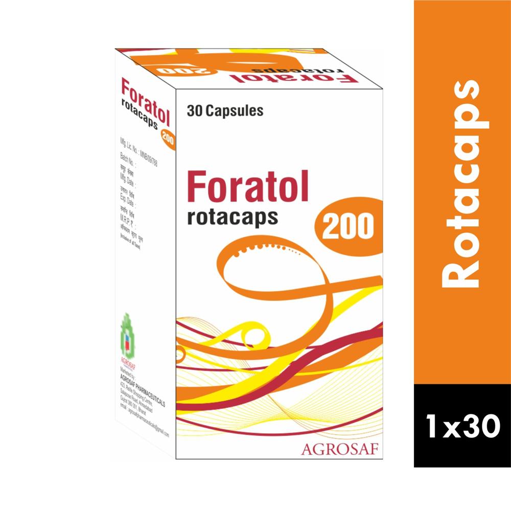 FORATOL 200 ROTACAP - FORMOTEROL FUMARATE(6 MCG) & BUDESONIDE(200 MCG)