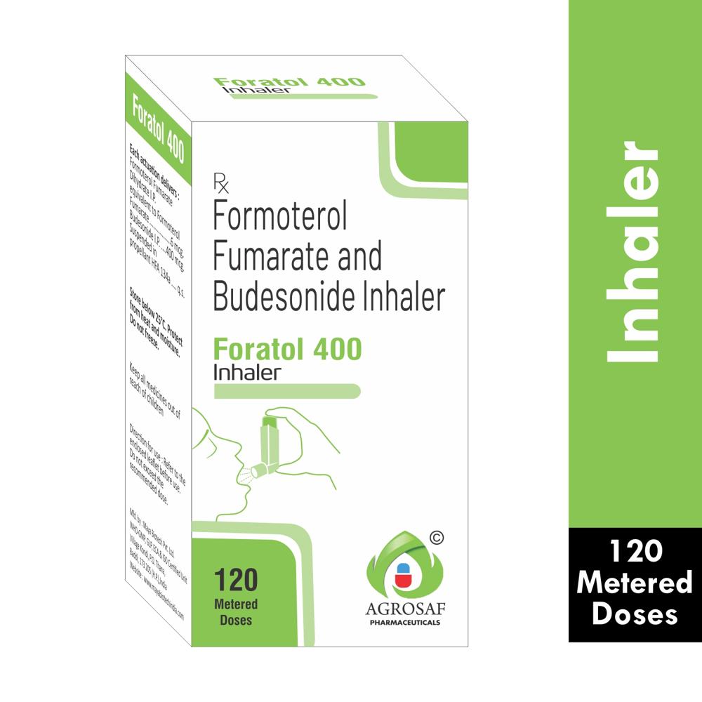 FORATOL 400 INHALER - FORMOTEROL FUMARATE(6 MCG) AND BUDESONIDE(400 MCG) INHALER