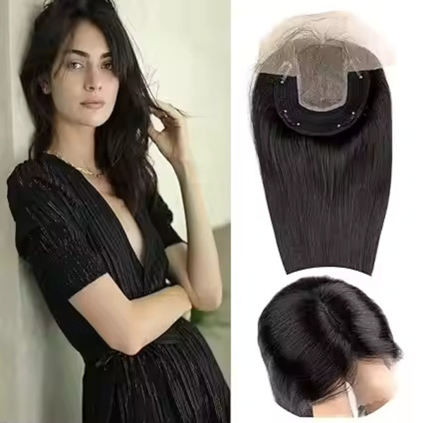 Base Toupee for Women Hair Topper टुकड़ाs to Add Volume for Thinning or Short Hair