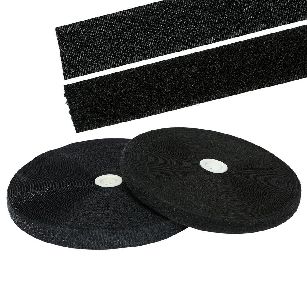 Velcro Adhesive Hook And Loop Tape - 60% Nylon 40% Polyester Different Sizes Available - White/black Good Quality