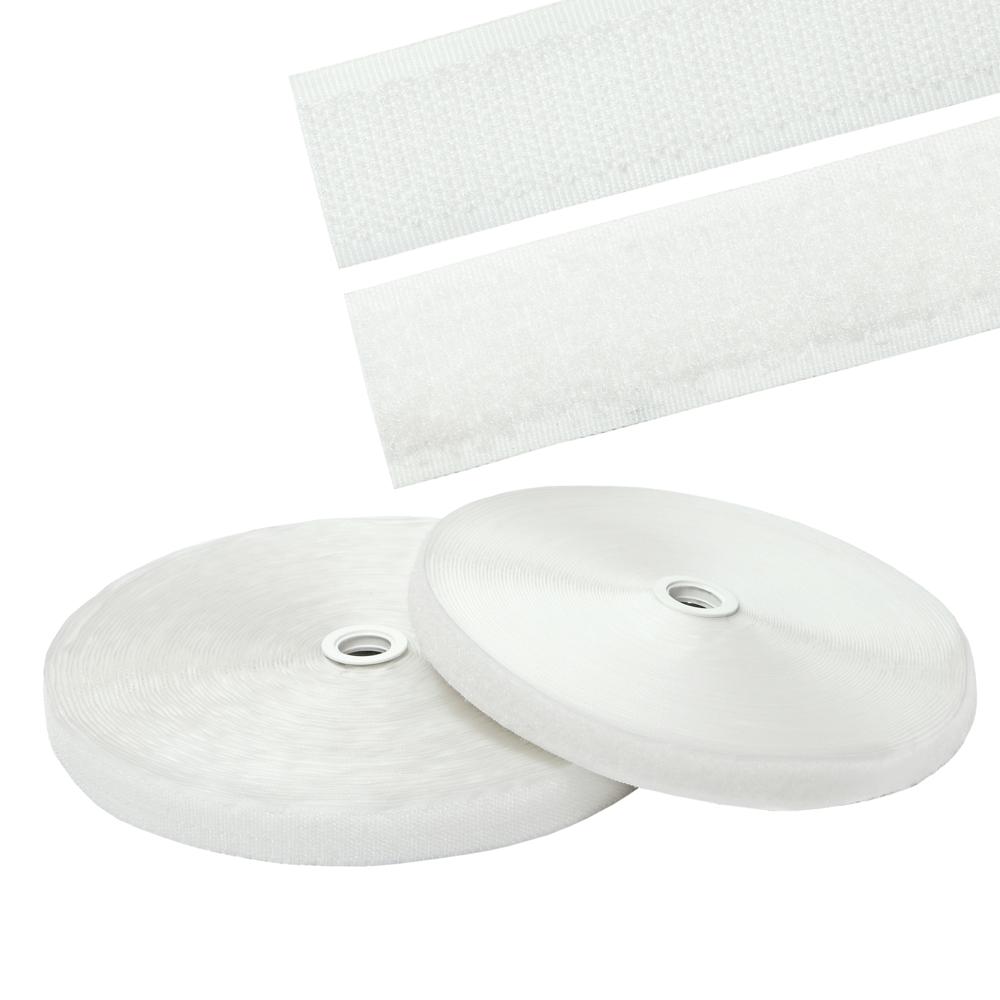 Velcro Adhesive Hook And Loop Tape - 60% Nylon 40% Polyester Different Sizes Available - White/black Good Quality