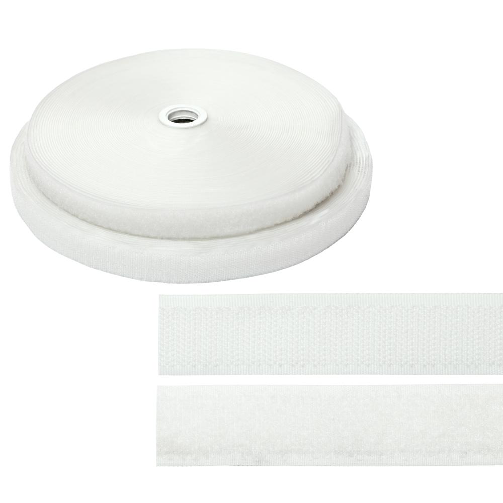 Velcro Adhesive Hook And Loop Tape - 60% Nylon 40% Polyester Different Sizes Available - White/black Good Quality