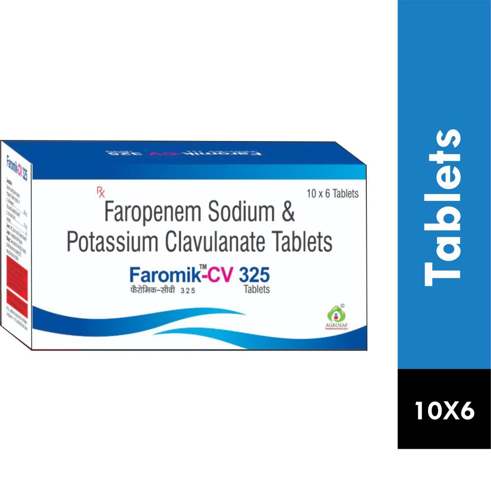 FAROMIK  CV 325 TABLET - FAROPENEM 200MG & Clavulanic Acid 125MG TABLET