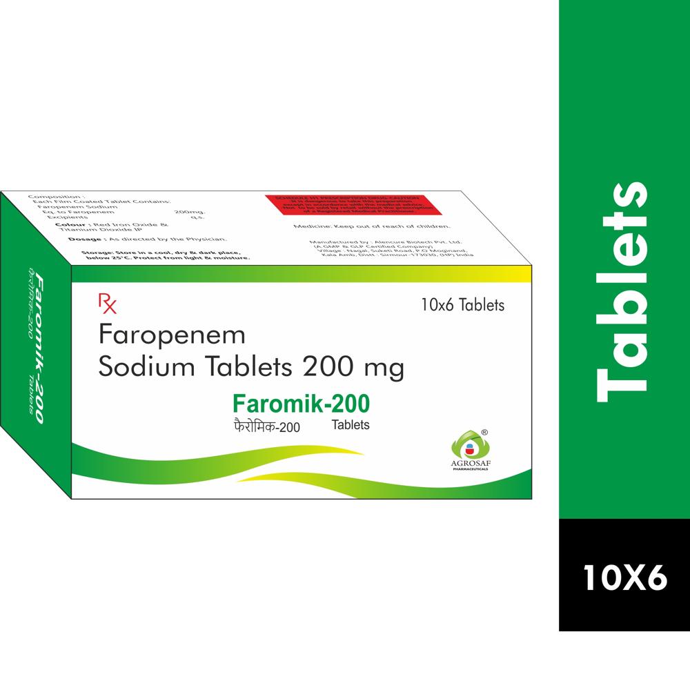 FAROMIK 200 TABLET - FAROPENEM 200MG TABLET