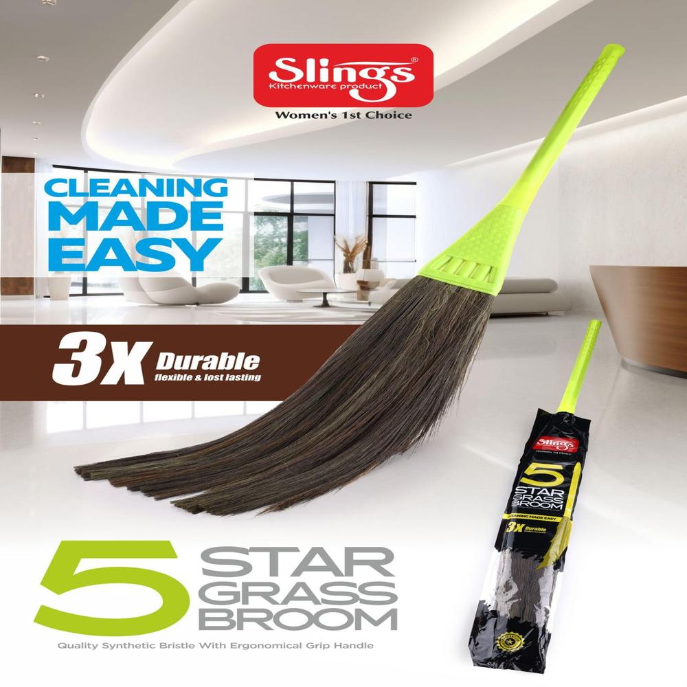 5 STAR  GRASS BROOM