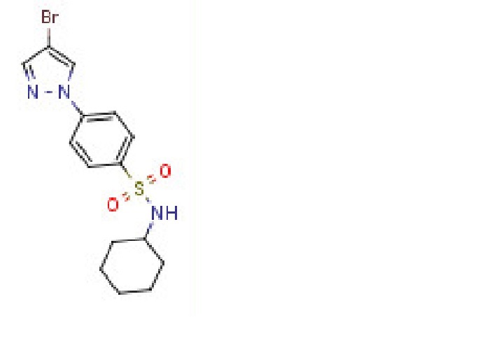 N-Cyclohexyl 4-(4-bromopyrazol-1-yl)benzenesulfonamide