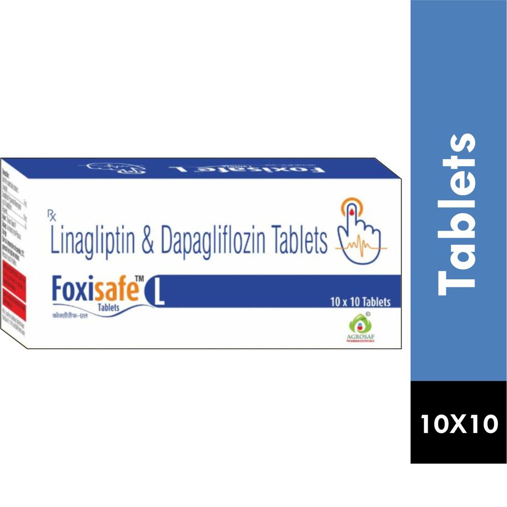 FOXISAFE L TABLET - DAPAGLIFLOZIN 10MG & LINAGLIPTIN 5MG TABLET