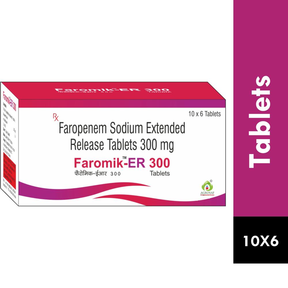 FAROMIK-ER 300 TABLET - FAROPENEM EXTENDED RELEASE 300MG TABLET