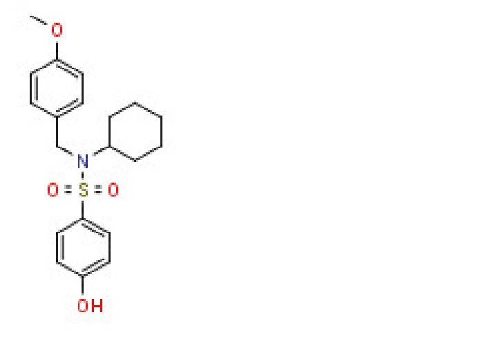 N-cyclohexyl-4-hydroxy-N-[(4-methoxyphenyl)methyl]benzene-1- sulfonamide