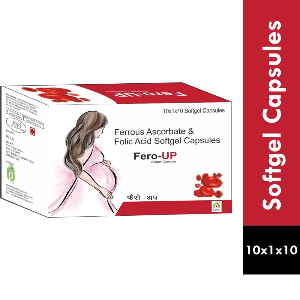 FERO UP CAPSULE - Ferrous Ascorbate 100mg + Folic Acid 1.5mg