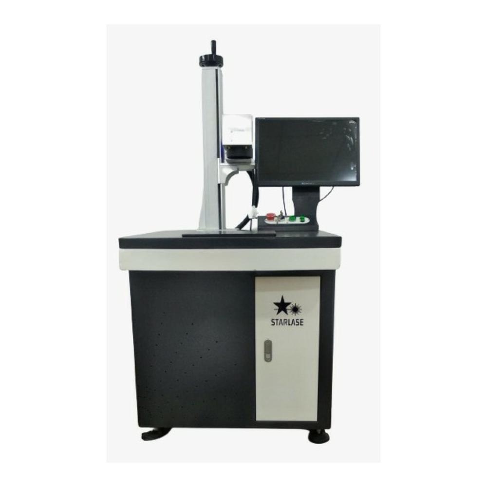 Submersible Pump Laser Marking Machine - Color: Blue & White