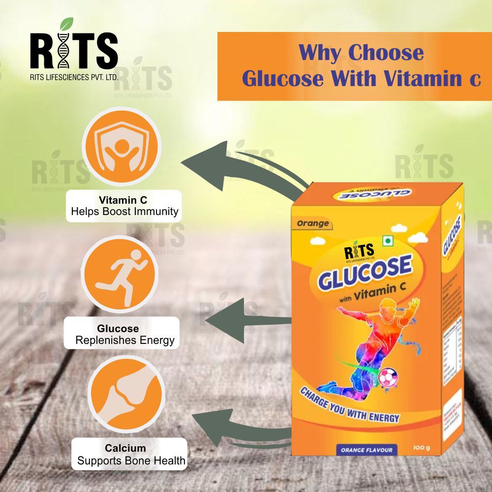 GLUCOSE WITH VITAMIN C- ORANGE FLAVOUR