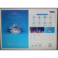 Flameproof Light Fittings - Standard Size, Grey Cool White Led, Round Shape | Durable Design For Industrial Applications