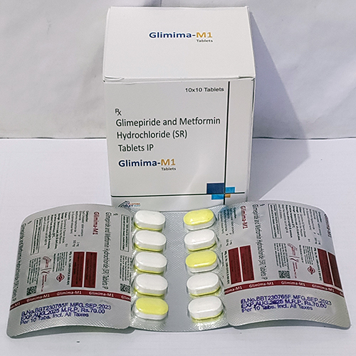 Glimima-m1 Tablet (Glimepiride 1mg And Metformin 500mg)