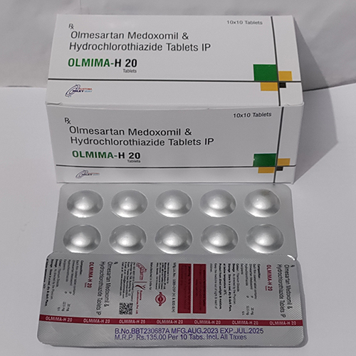 Olmesartan 20mg and Hydrochlorothiazide 12