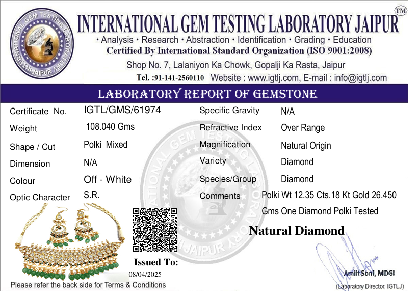 Designer Kundan Necklace Set