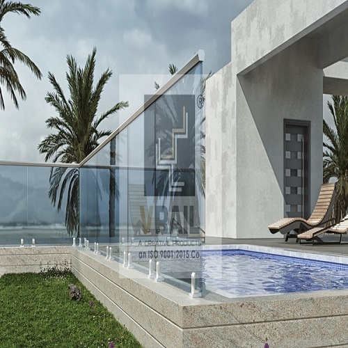 Glass And Stainless Steel Railing - Ss304/ss316 Material, 800-1200 Mm Height, 10-12 Mm Glass Thickness | Modular Design, Various Finish Options