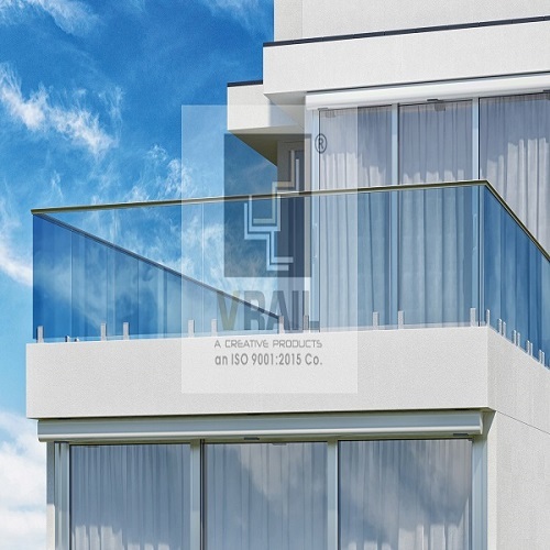 Glass And Stainless Steel Railing - Ss304/ss316 Material, 800-1200 Mm Height, 10-12 Mm Glass Thickness | Modular Design, Various Finish Options