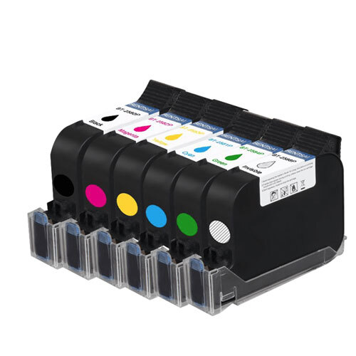 Half Inch 12.7mm Solvent Based Ink Cartridge For Handheld Inkjet Printers