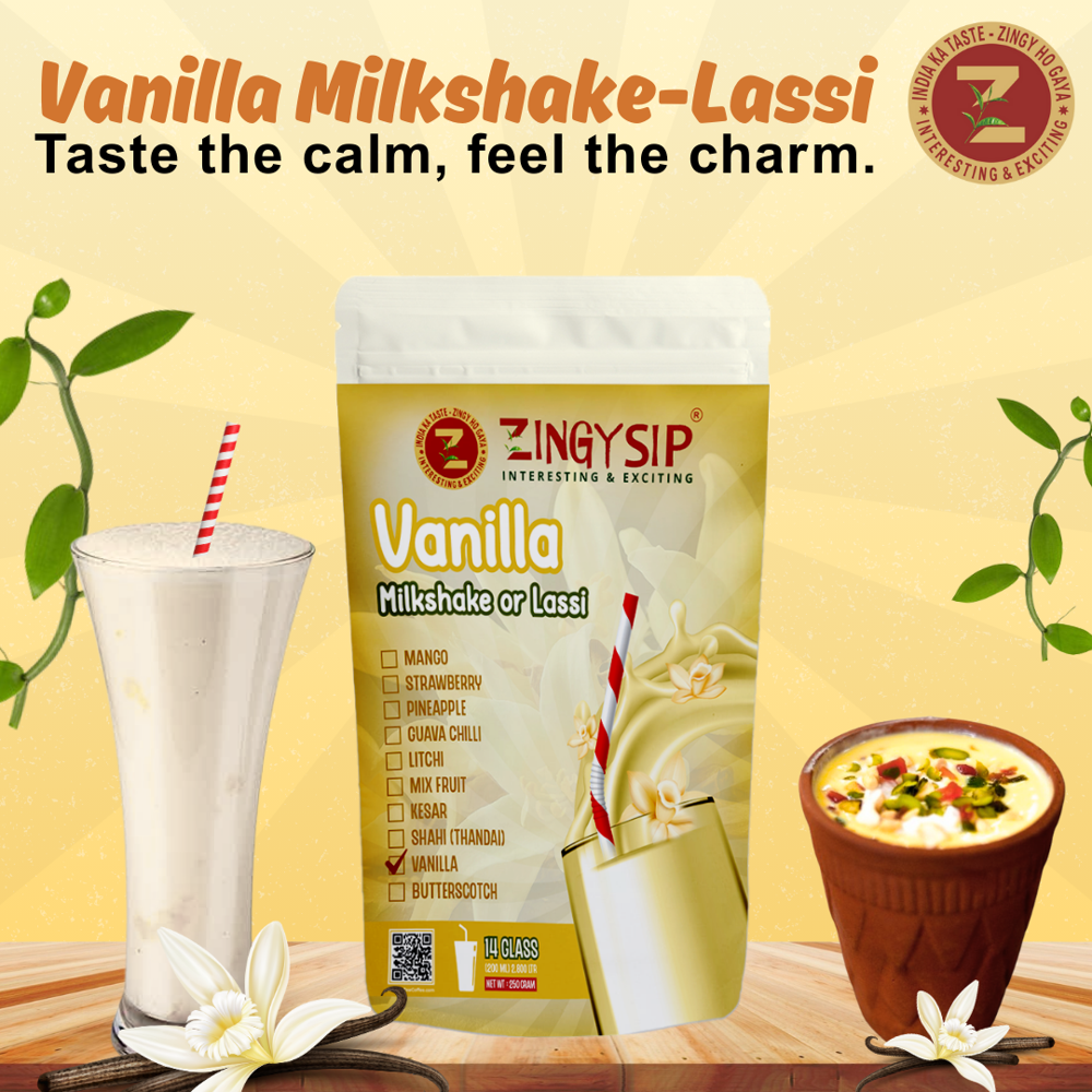 Vanilla Flavour Lassi Milkshake