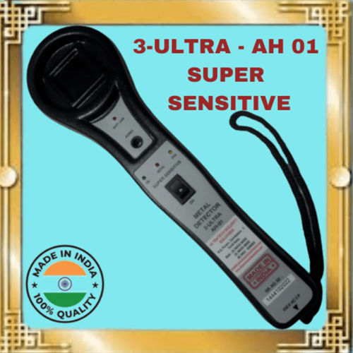 3 Ultra Ah 01 Metal Detector - Color: Black