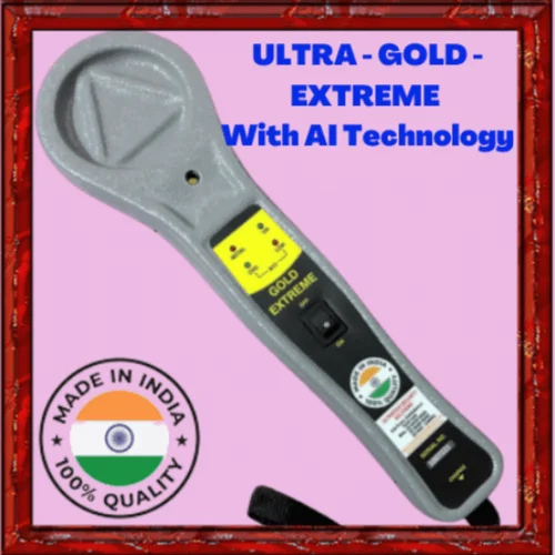 Ultra Gold Extreme Hand Held Metal Detector - Color: Gray