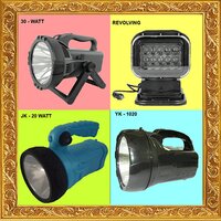 Led Search Light - Color: Black