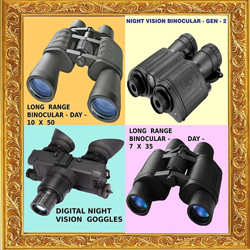 Day & Night Vision Binoculars - Color: Black