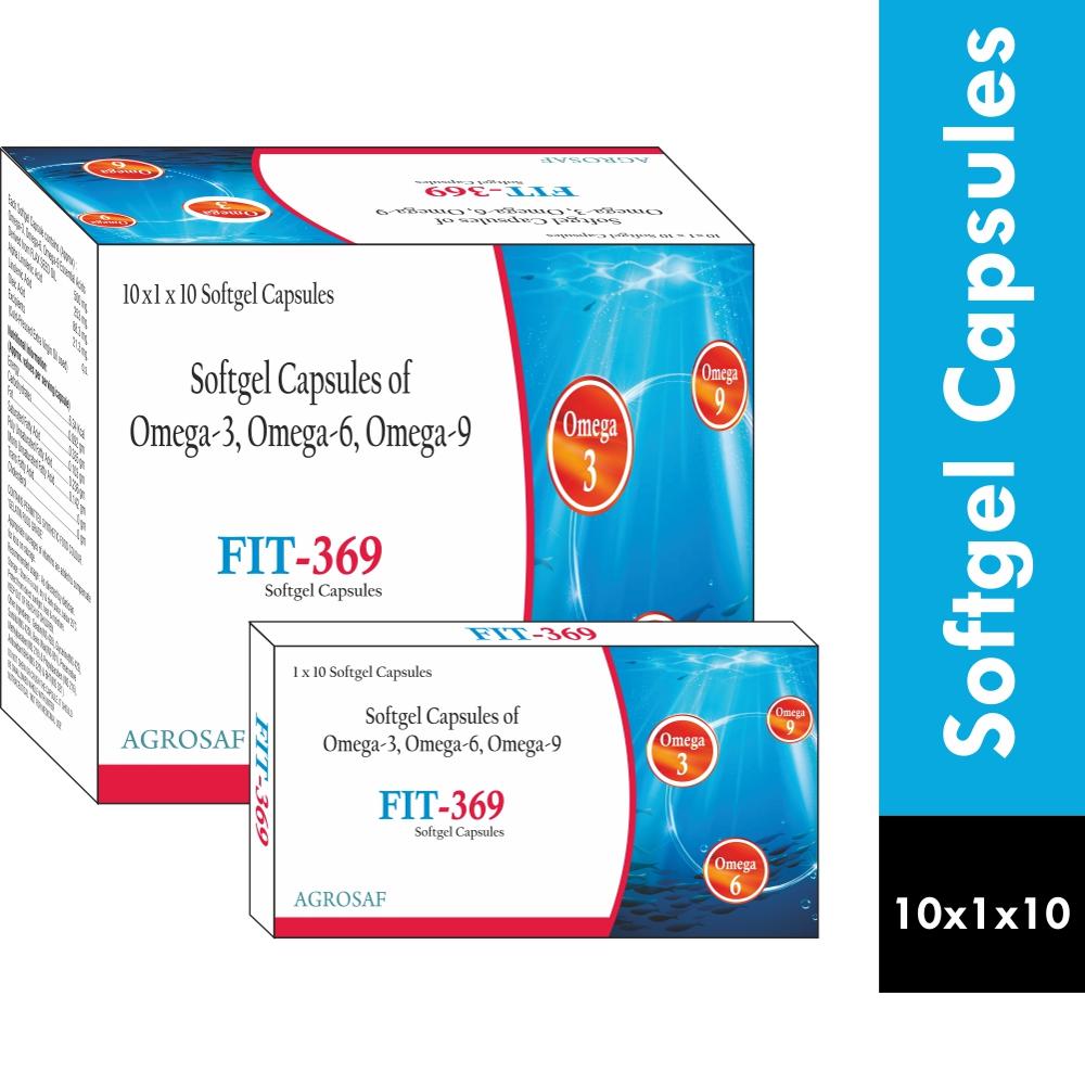 FIT 369 CAPSULE - Omega-3, Omega-6, Omega-9 Essential Fatty Acid 500mg Derived From (alpha Linolenic Acid 253mg. Linolinc Acid 88.3mg Oleic Acid 21.3mg)