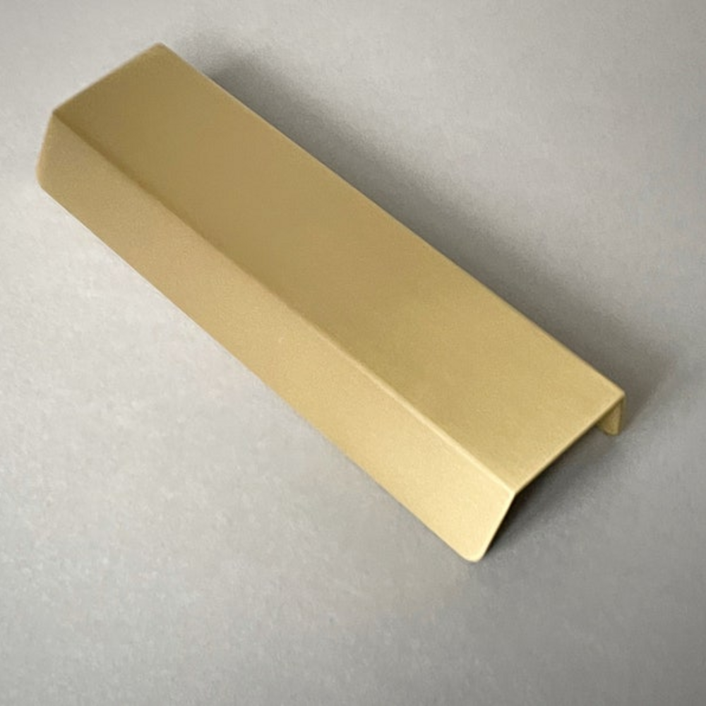 Aquila Brass Lip Pull Handle | Kitchen Handle | Replacement Drawer Handle | Modern Angular Lip Pull Handle