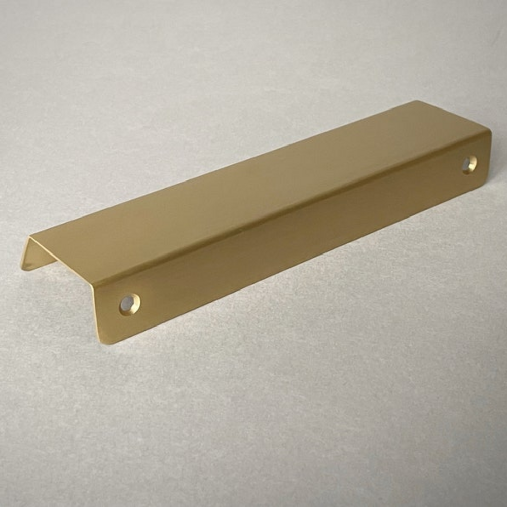 Aquila Brass Lip Pull Handle | Kitchen Handle | Replacement Drawer Handle | Modern Angular Lip Pull Handle