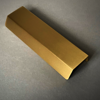 Aquila Brass Lip Pull Handle | Kitchen Handle | Replacement Drawer Handle | Modern Angular Lip Pull Handle