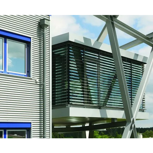 Schueco Aluminium Motorized Louver - Color: Black