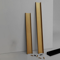 Verdant Brass Lip Pull Handle | Kitchen Cabinet Pull | Concealed Handle | Dresser Handle | Drawer Pull | Wardrobe Handle | Cabinet Pull | Furniture Hardware