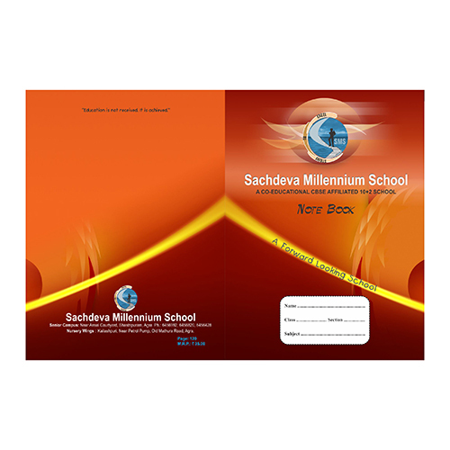 Sachdeva School Notebook - Binding: Hardbound