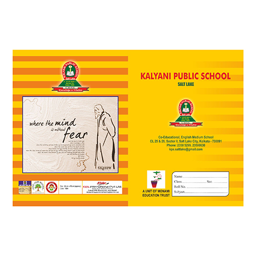 Kalyani Public Salt Lake 2025 Notebook - Binding: Hardbound