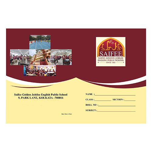 Saifee Hall Public School Notebook - Binding: Hardbound