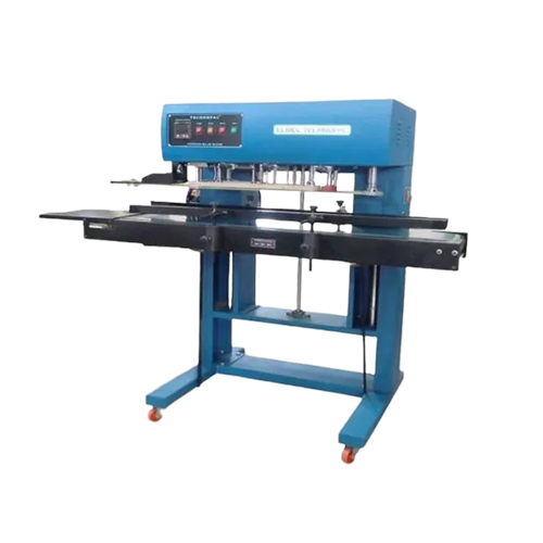 Heavy Duty Continuous Band Sealer Machine - 20 Ampere, 220 Volt, Blue | Semi-Automatic, 100% Accuracy, New Condition