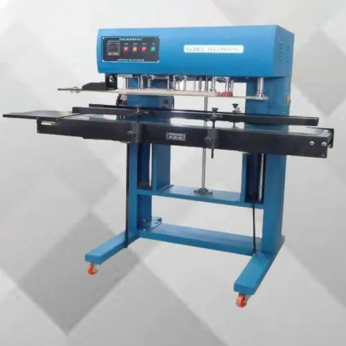 Continuous Band Sealing Machine  With Side Corner Spout Pouches