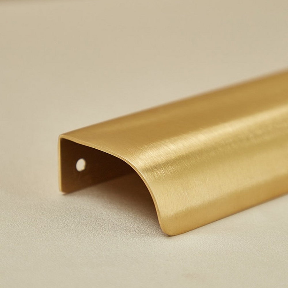 Wren Lip Pull Handle | Kitchen Cabinet Pull | Hidden Pull | Dresser Handle | Wardrobe Handle | Curved Pull | Leaf Handle