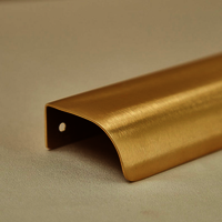 Wren Lip Pull Handle | Kitchen Cabinet Pull | Hidden Pull | Dresser Handle | Wardrobe Handle | Curved Pull | Leaf Handle