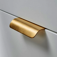 Wren Lip Pull Handle | Kitchen Cabinet Pull | Hidden Pull | Dresser Handle | Wardrobe Handle | Curved Pull | Leaf Handle