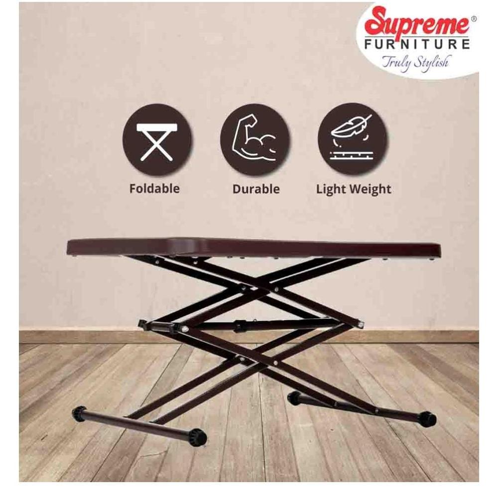 Supreme Scissor Table - Metal Design, 745mm Height X 645mm Width X 455mm Depth | Eco-friendly, Folding, Smooth Finish, Warranty Included