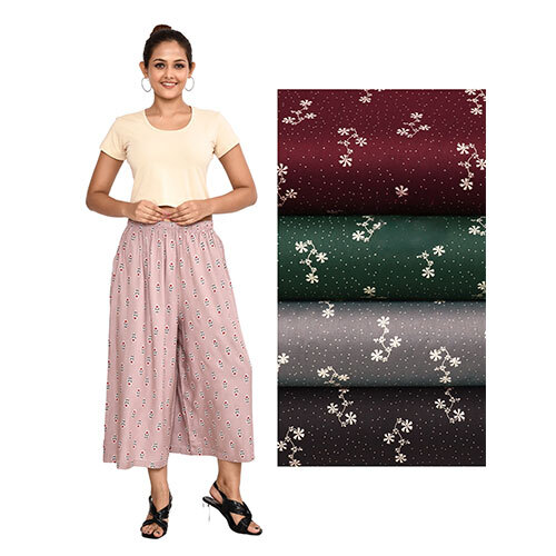 189RVS Splendid Printed Crop Palazzo JS