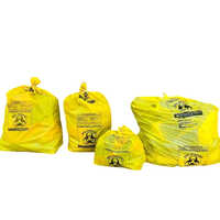 Yellow Biohazard Bags - Coating Type: Single